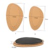 LALAFINA Half Insoles Comfortable Leather Latex Forefoot Cushion Pads Yellow
