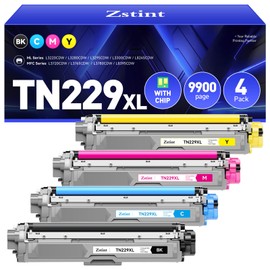 TN229XL Toner Cartridges 4-Pack Replacement for Brother TN-229XL TN229 Toner for MFC-L3720CDW MFC-L3780CDW HL-L3220CDW HL-L3280CDW HL-L3300CDW HL-L3295CDW HL-L8245CDW MFC-L3765CDW MFC-L8395CDW Printer