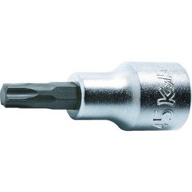 Koken 4025.60-T45 1/2 (12.7 mm) SQ. Torx Bit Socket, Total Length: 2.4 inches (60 mm), T45