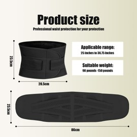 Yesimola Slimming Corset, Women's Tummy Control Sweat Belt, Caesarean Section Belly Strap, Adjustable Waist Cincher, Slimming Waist Trainer, Waist Shaper, Abdominal Belt for Men and Women, black