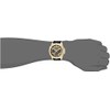 GUESS Comfortable Gold-Tone Black Stain Resistant Silicone Watch with Crystal
