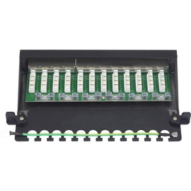 Renkforce PATCHBOX 12 PORT CAT 6A SCHW
