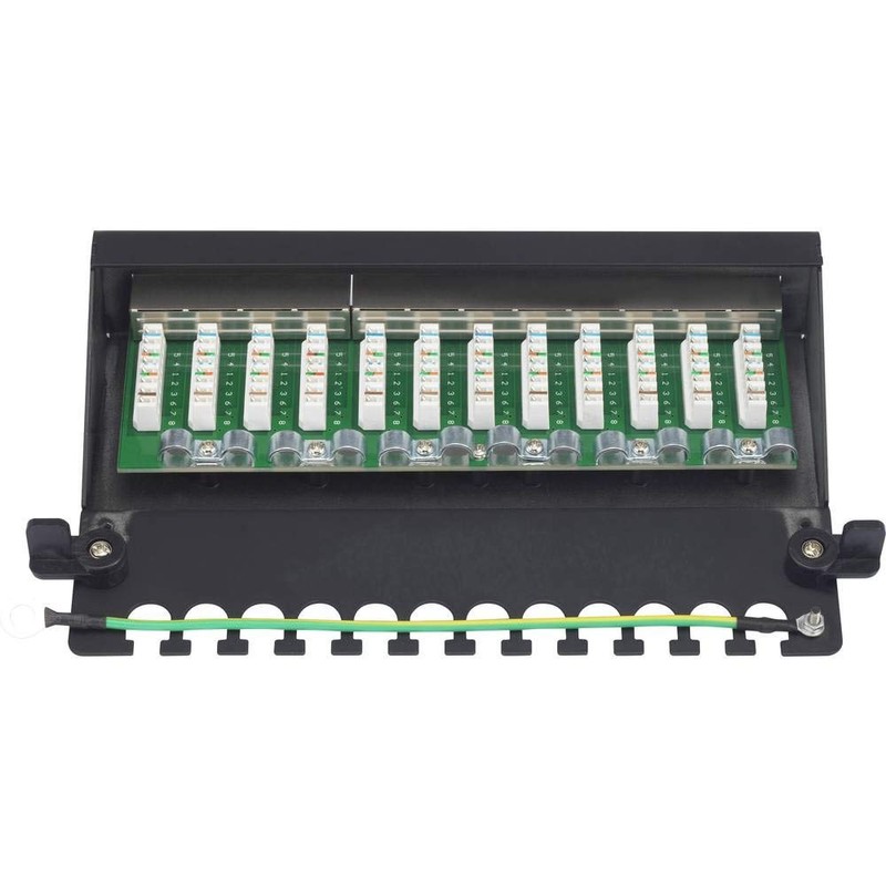 Renkforce PATCHBOX 12 PORT CAT 6A SCHW