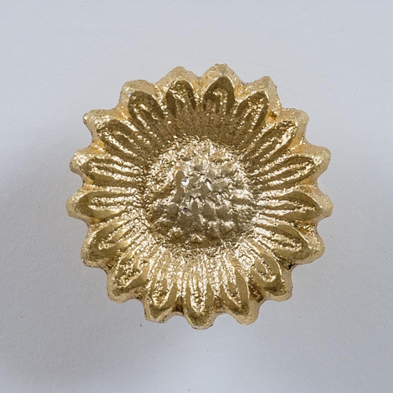 Melody Maison Gold Sunflower Drawer Knob