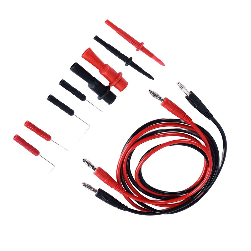 10PCS Set Multimeter Test Leads Kit Universal Black and Red