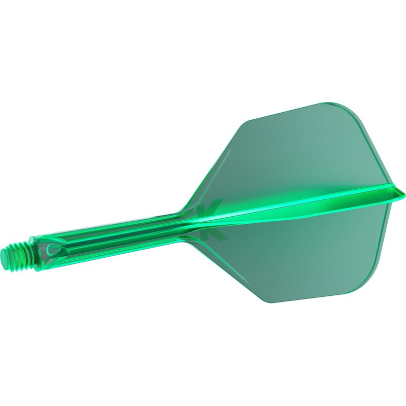 Target Darts K-Flex Integrated Dart Flight and Shaft, No.6, Green,
