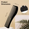 Zoolinn Versatile Hair Grooming Set - 3PCS Black Double-Sided Combs