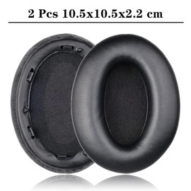 2Pcs Replacement Ear Cushion Padsfor Sony WH 1000XM3 Noise canceling Stereo Headset, Black Ear Pads Replacement with Cotton Padding, Disassembly Rod, Noise Isolation Memory Foam, Protective Head Beam