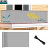 TANG 3' x 12' Gray Balcony Privacy Screen Fence 200GSM