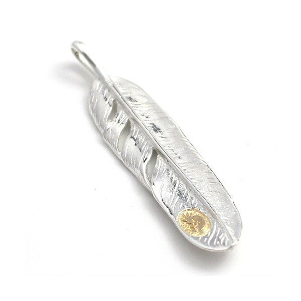 Native American Eagle Feather Kokopelli Silver Pendant Top GoodVibrations Good