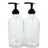 Vivaplex, 2, Large, 16 oz, Empty, Clear Glass Bottles with