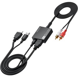 PROZOR 192KHz HDMI ARC to 3.5mm L/R Audio Adapter, 3.3ft/1m ARC Audio Extractor, TV HDMI(ARC) to RCA Converter with 3.5mm to RCA Cable, Adjustable Volume(CEC), for TV to Speaker Amplifier Soundbar
