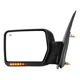 AUTOSAVER88 Door Mirror Compatible with 2007-2014 Ford F150, Left Driver Side Mirror with Turn Signal Puddle Light Power Adjustable Heated Manual Folding