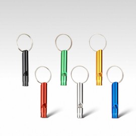 Self-Defense Whistle Keychain Keychain Gold 34ea