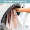 Odot Tablecloth Washable Round 90 cm, Elastic Lotus Effect Tablecloth