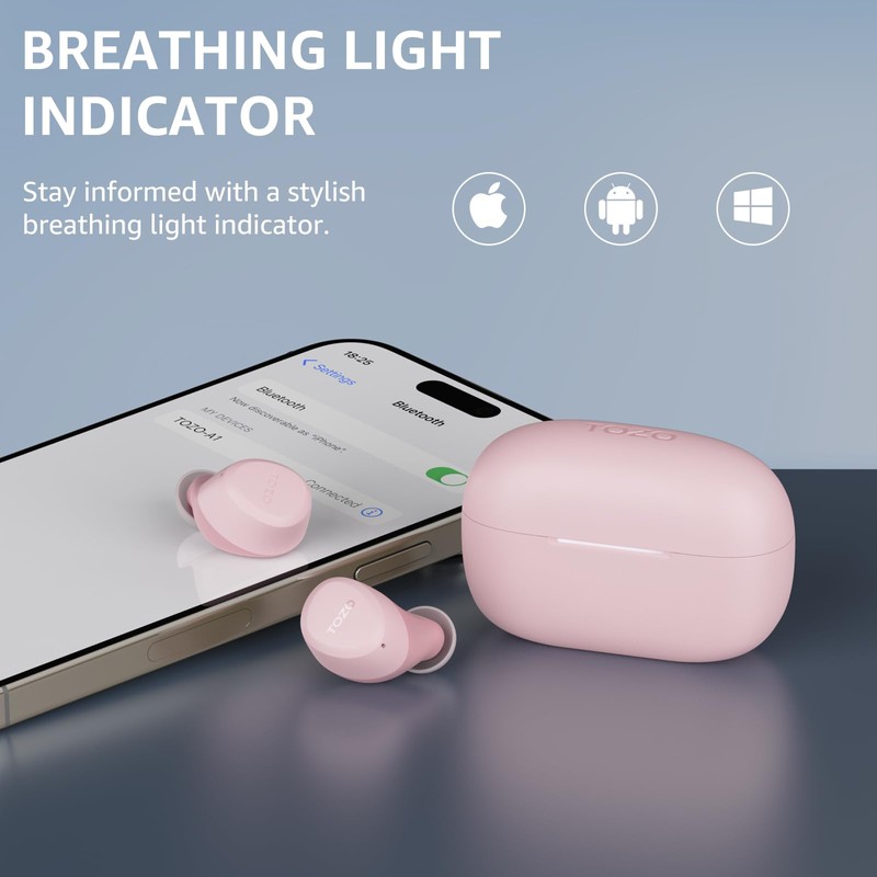 TOZO A1 Wireless Earbuds Bluetooth 5.3 Light Weight in Ear