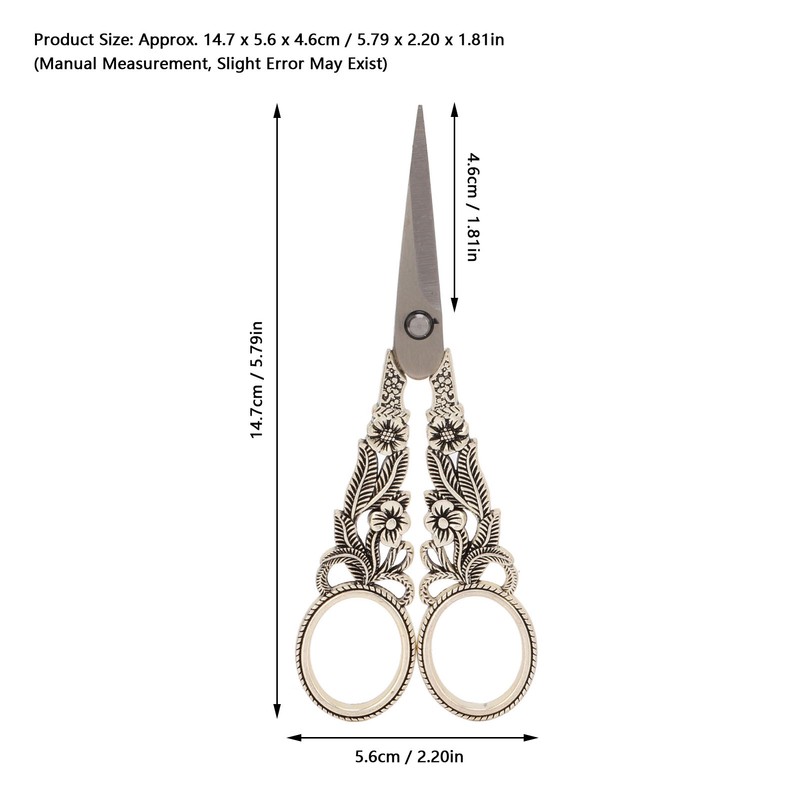 Craft Scissors Stainless Steel Durable High Sharpness Effort Saving Wide