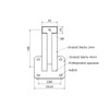 NAJDER Screw-On Sleeve Post Holder 35 x 55 mm for
