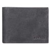 ROYALZ 'Detroit' Men's Leather RFID Protection Wallet Compact Wallet Landscape