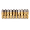 Impact Coated Screwdriver Bits Set, 25 mm PH2 Antislip Magnetic