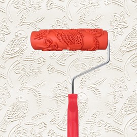 Nichiyo 7'' Texture Roller DIY Decorative Art Pattern Paint Roller Rubber Roller for Walls, Furnitures and Floors Decoration(EG343T)
