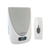 Battery Powered Wireless Portable Door Bell Chime with Visual Alert