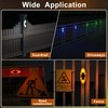Aolyty Solar Strobe Warning Light Outdoor, Bright Solar Safety Flashing