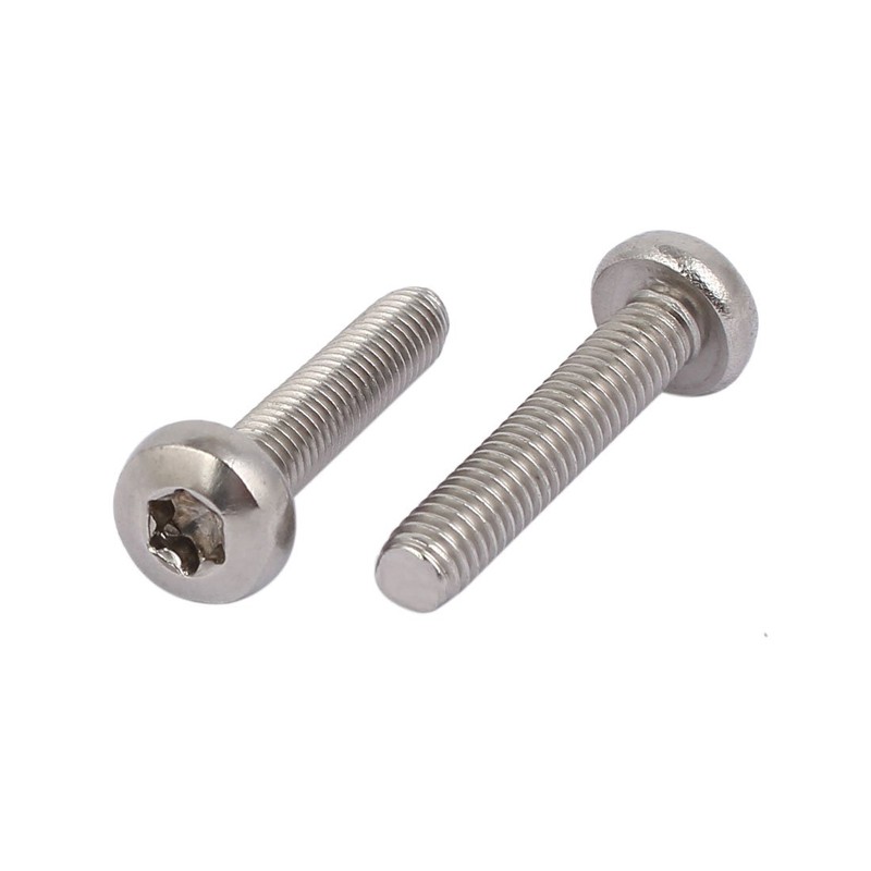 Sourcingmap M6x30mm 304 Stainless Steel Button Head Torx Socket Cap