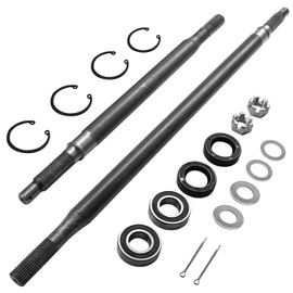 Golf Cart Rear Axle Shaft with Bearing Seal Kit Compatible With EZGO TXT Medalist Electric Models 1994-2013, For E-Z-GO Driver Side and Passenger Side Splined Axle Shaft, Replace 20377-G11 20377-G12