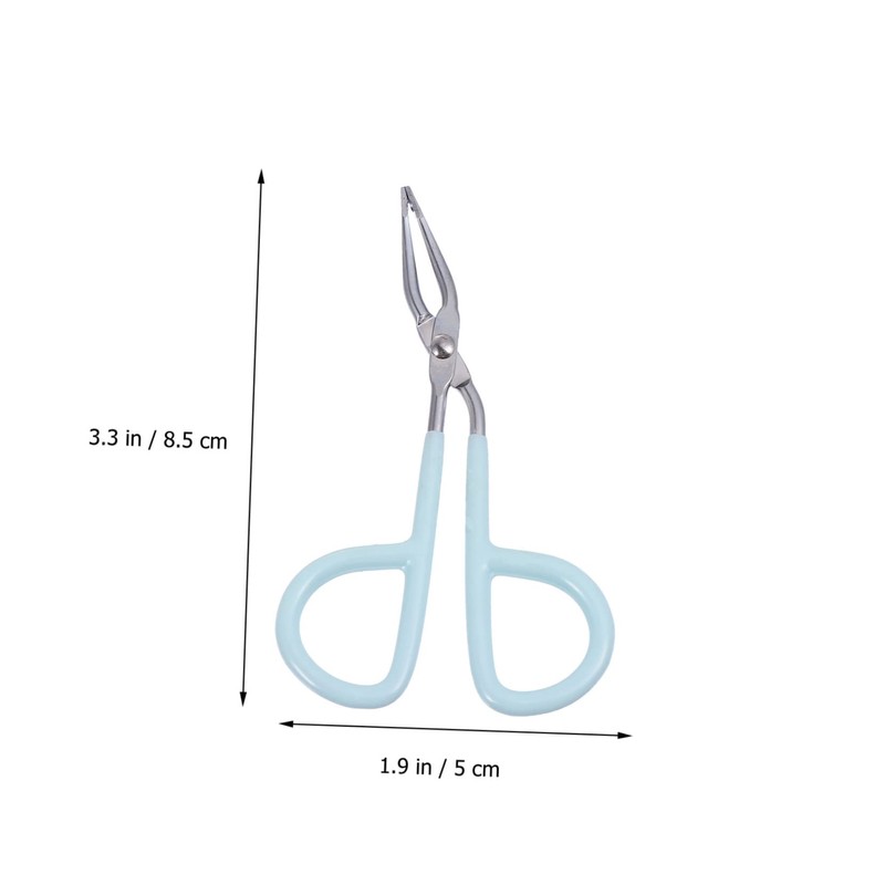 FOMIYES Unique Scissors Style Eyebrow Tweezers 6pcs Set Stainless Steel