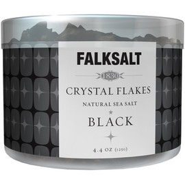 FALKSALT Altevita Mediterranean Crystal Flake Salt Black 4.3 oz (125 g)