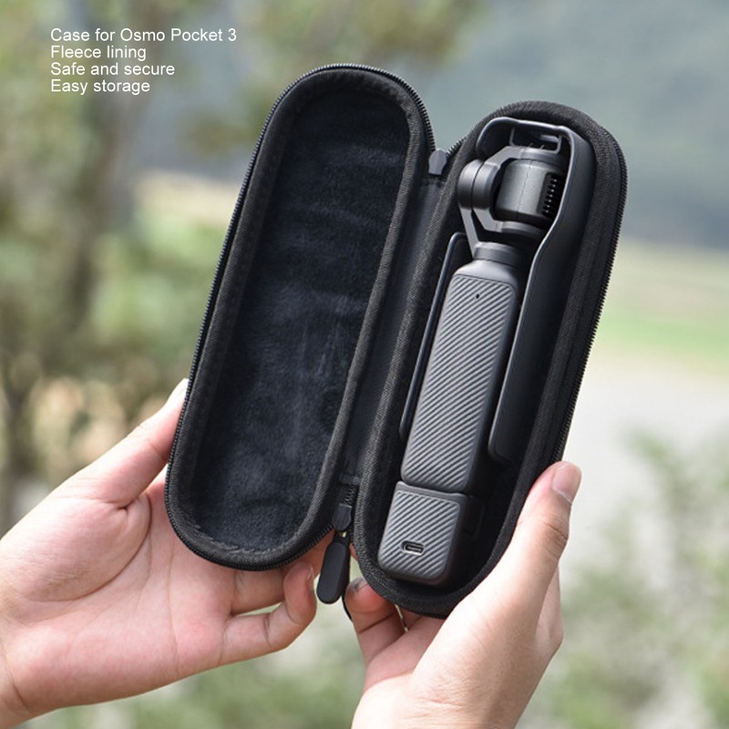 Carrying Case for Osmo Pocket 3 PU Fleece Portable Protective