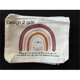 Boutique Zipper Pouch with You Make A Difference Quote NEW! Great gift idea!!