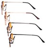Eyekepper 4 Pack Reading Glasses Blue Light Blocking Memory Titanium