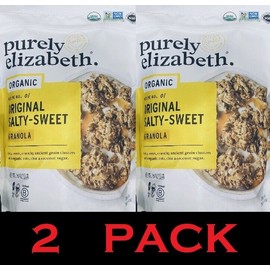 Purely Elizabeth ORGANIC Original SALTY SWEET Ancient Grain Granola 24 oz 2 PACK