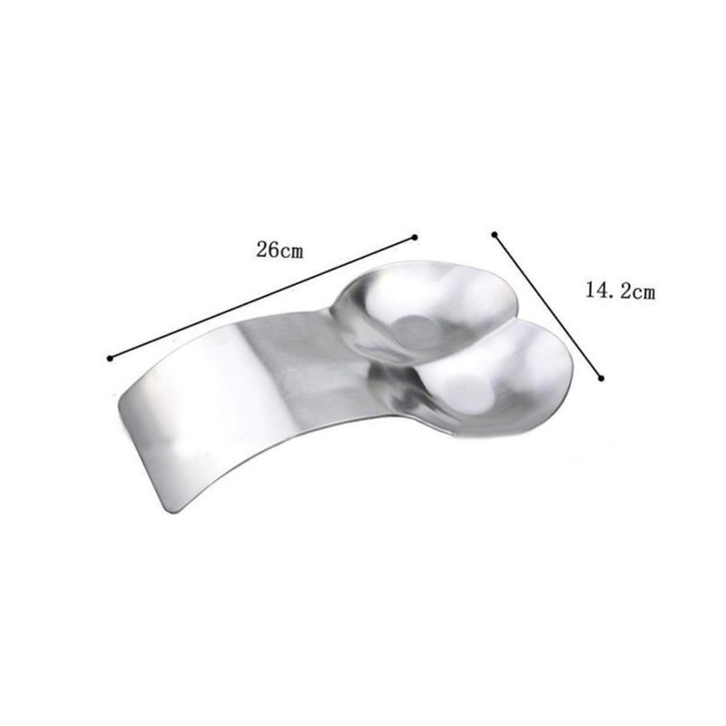 Reposa Cucharas Doble Acero Inoxidable Base Gruesa Cucharas Sopa Espátulas