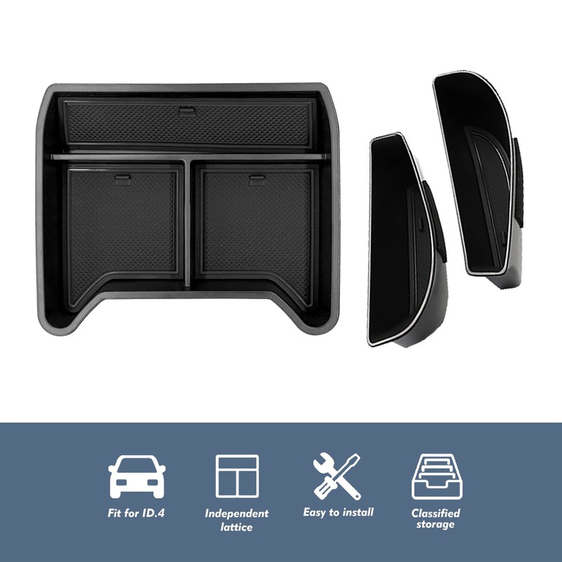 EUEKY 2024 2025 VW ID.4 Center Console Organizer Door Handle