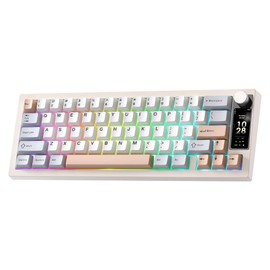 YUNZII IF68 Wireless Mechanical Keyboard (Beige,Candy Switch)