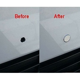 i5motorcycle Set of Four Low-Profile Chrome Bumper Plugs for 1/4" Front License Plate Bracket Bolt Holes