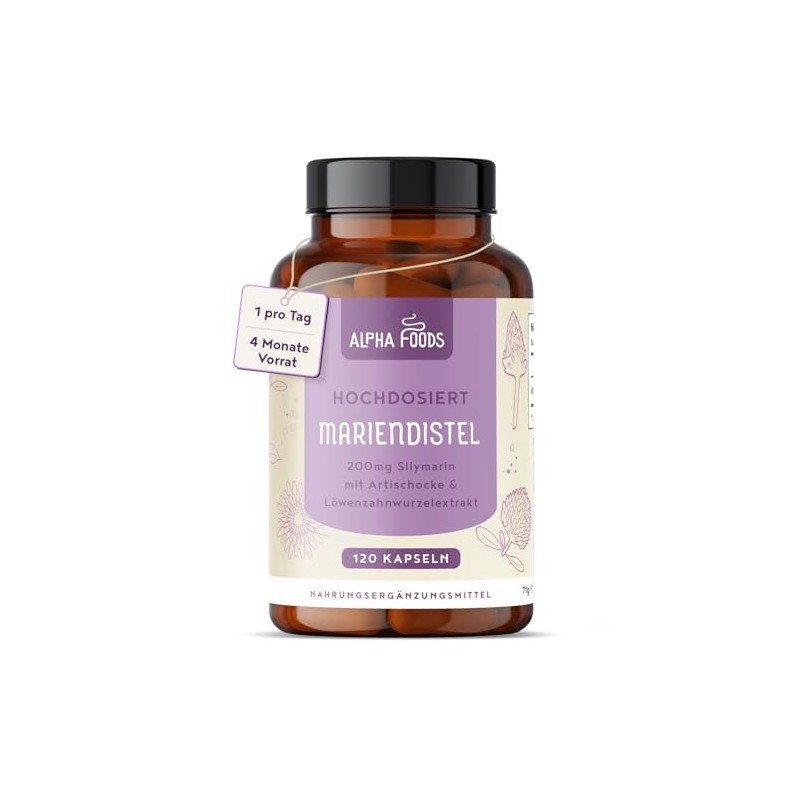 Milk Thistle Artichoke & Dandelion – 120 Capsules – German
