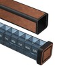 TOMSKYE Pull-Out Pill Case, Premium Leather Portable Pill Case, Dustproof,