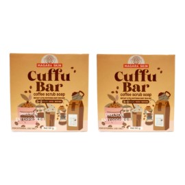 Magara Skin 2 Bars Magara Skin Cuffu Bar Coffee Scrub Soap 60g Each