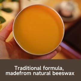 Mollor Beeswax Furniture Polish, Cabinet and Table Restorer, Natural Wood Conditioner, Multipurpose Beeswax for Wooden Tools, Protects for a Perfect Finish Bees Wax Polish (1 x 200g with 1 Sponge)