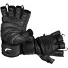 Elite Leather Gym Gloves with Built in 2" Wide Wrist