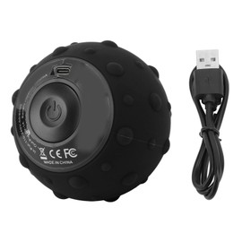 Vibrating Massage Ball 5 Gears Deep Relaxation Deep Tissue Muscle Massager Fitness Ball English Black