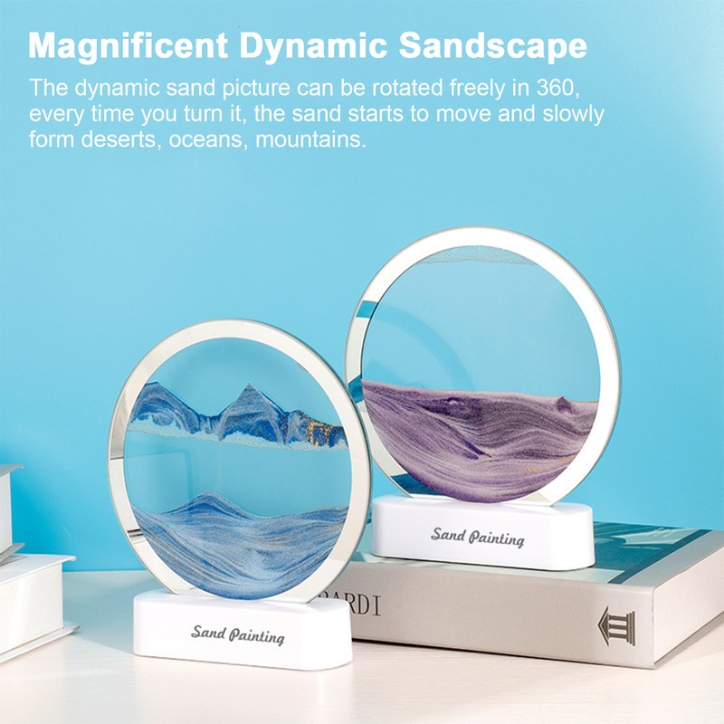 Sandscape Lamp Decorative Modern Night Lamp Gift 5 V Red