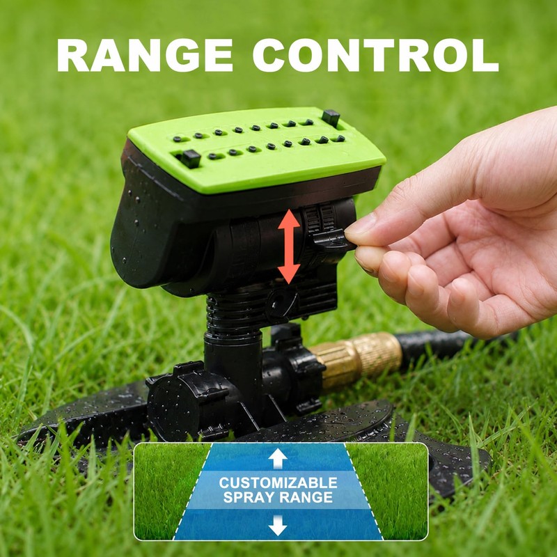 HOSUN Oscillating Lawn Sprinkler, Adjustable Garden Water Sprinkler for Yard,