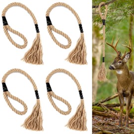 4Pcs Hemp Rope for Deer, 31 Inch Scent Rope for Deer Hunting, Effective Mock Scrape Rope for Hunting Gifts, Deer Hunting Accessories