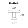 Alzassbg 10 Pack Brushed Satin Nickel Cabinet Knobs, 1.3 Inch(32mm)