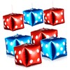 COLLBATH 10pcs Foil Dice Balloons for Party Decorations Theme Wedding